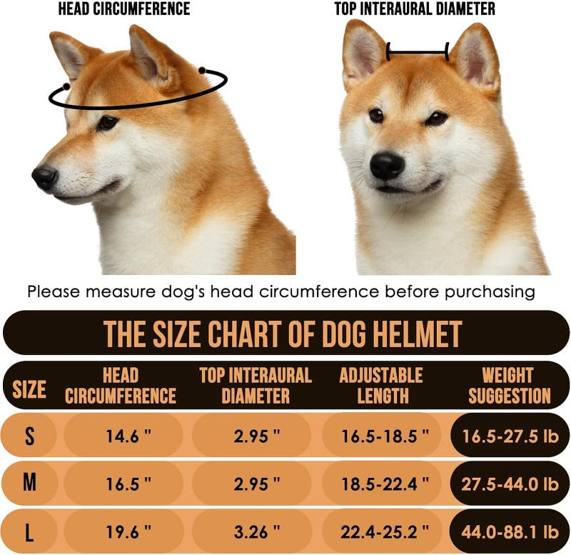 Protective Dog Helmet & Goggles Set