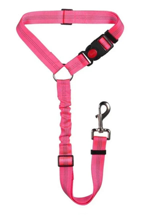 Adjustable Car Headrest Dog Leash – 2-in-1 Safety Harness & Travel Restraint