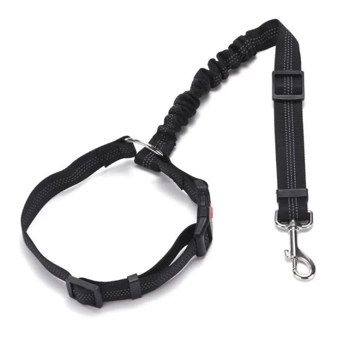 Adjustable Car Headrest Dog Leash – 2-in-1 Safety Harness & Travel Restraint