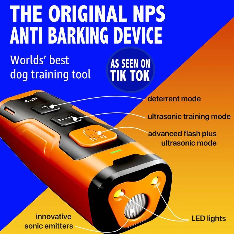 Rechargeable Ultrasonic Dog Trainer – Safe & Effective Behavior Correction