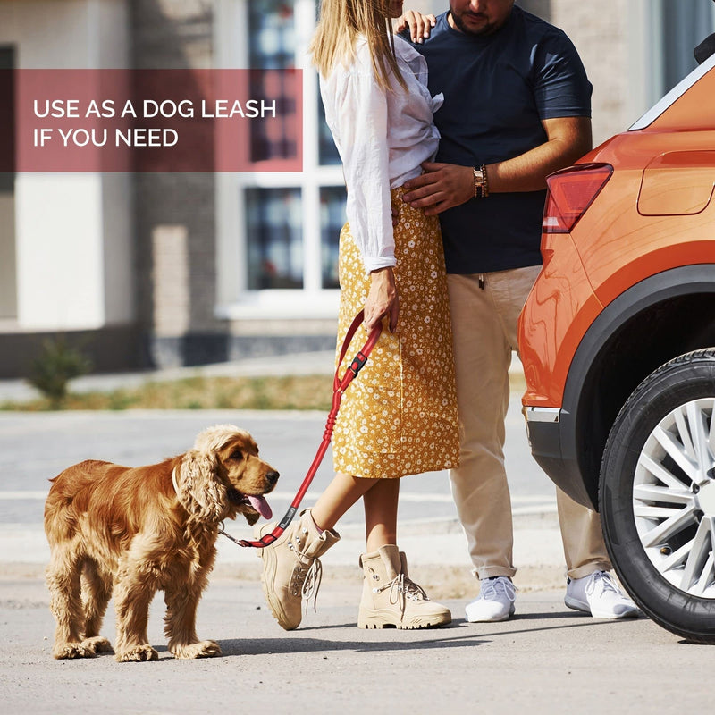 Adjustable Car Headrest Dog Leash – 2-in-1 Safety Harness & Travel Restraint