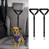 Adjustable Car Headrest Dog Leash – 2-in-1 Safety Harness & Travel Restraint