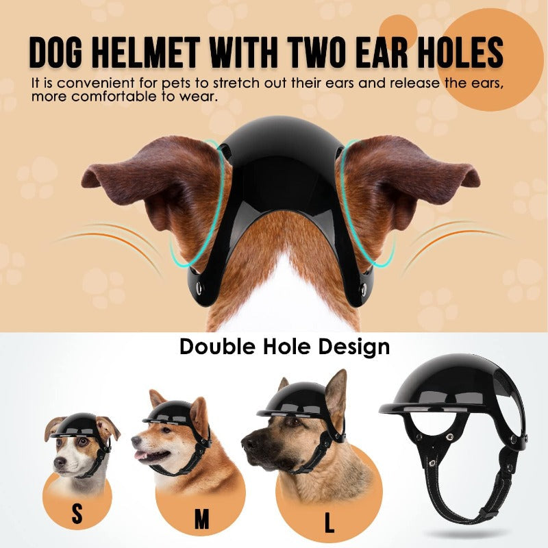 Protective Dog Helmet & Goggles Set