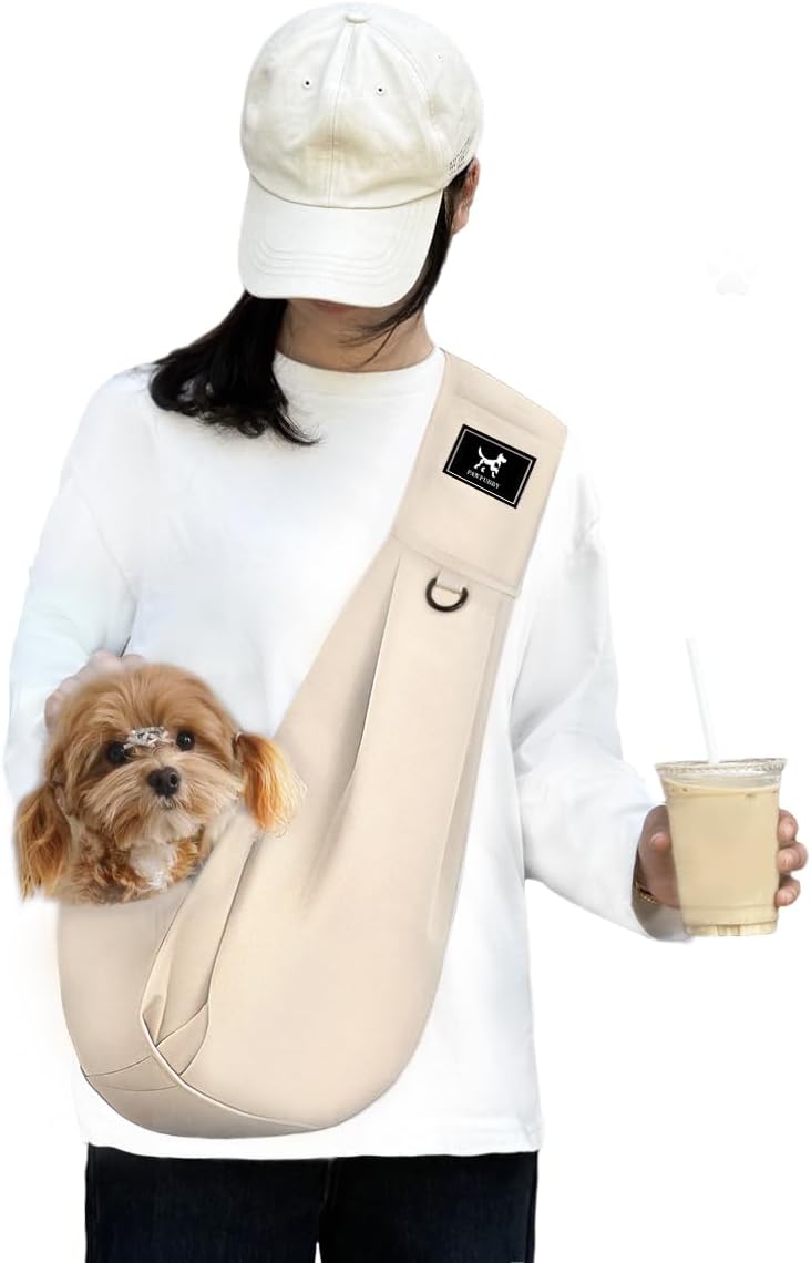 Hands-Free Pet Sling Carrier for Small Dogs & Cats