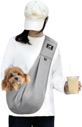 Hands-Free Pet Sling Carrier for Small Dogs & Cats