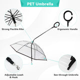 Transparent Pet Rain Umbrella