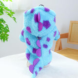 Cozy Dinosaur Pet Hoodie with Leash Attachment