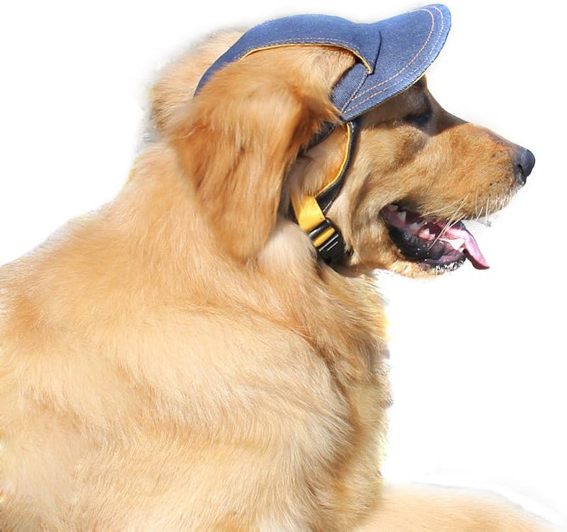 Adjustable Denim Dog Cap