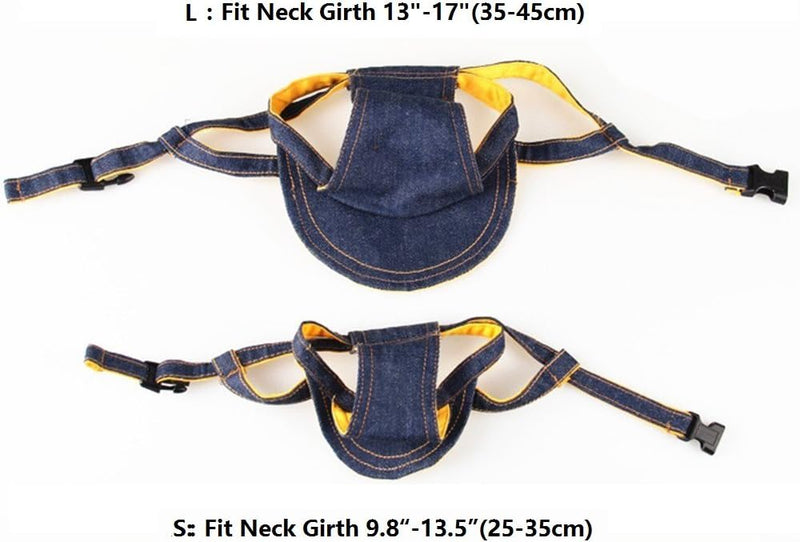 Adjustable Denim Dog Cap