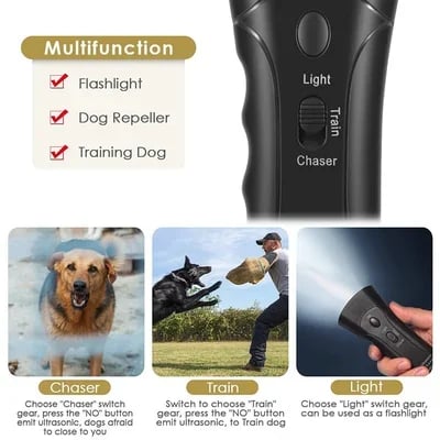 Ultrasonic Anti-Barking Dog & Animal Deterrent Device
