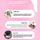 Enzymatic Pet Dental Care Kit with Soft Silicone Brushes