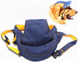 Adjustable Denim Dog Cap