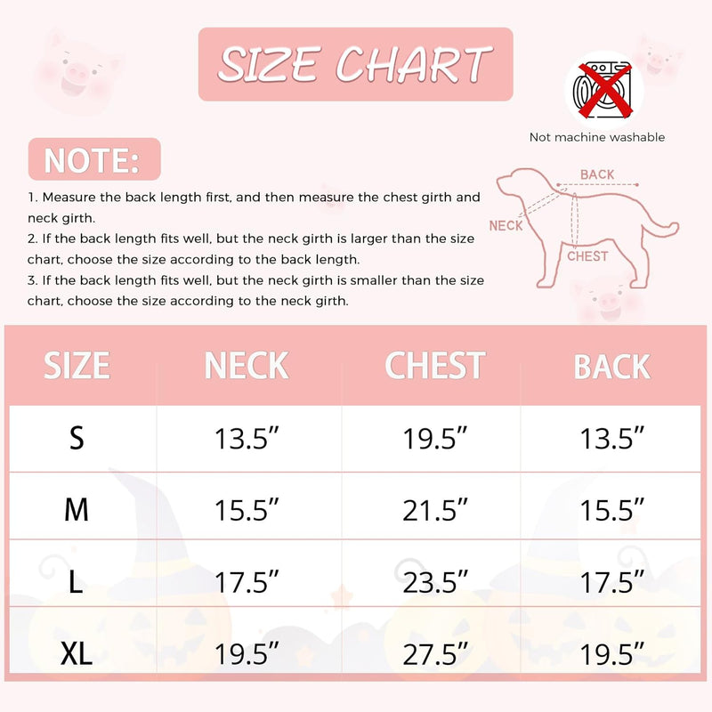 Pig Dog Costume - Pet Christmas New Year Hoodie Warm Party Coat
