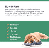 Bitter Apple No Chew/Scratch Spray for Dogs and Cats- 8 Fl Oz