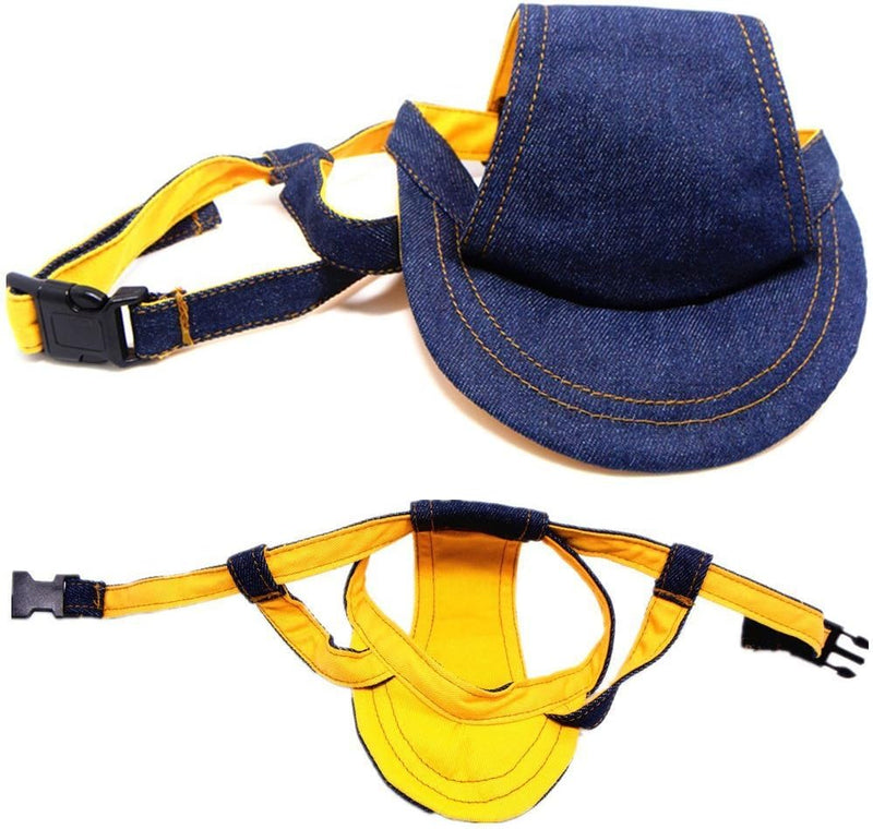 Adjustable Denim Dog Cap