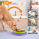 Slow Feeder Dog Bowl 3 Levels, Dog Food Puzzle Feeder