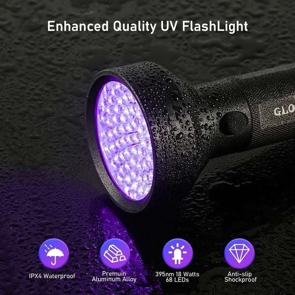 Ultraviolet Flashlight Black Light Urine Detector for Dog/Cat Urine