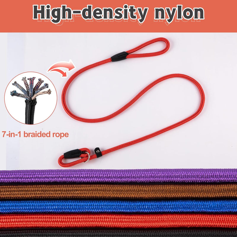 5pcs Slip Lead Dog Leash