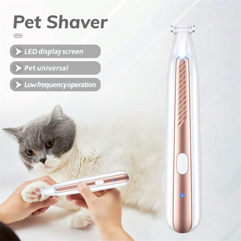 Silent LED Pet Grooming Trimmer