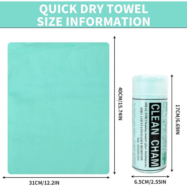 Pet Quick-Dry PVA Shammy Towel Set