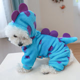 Cozy Dinosaur Pet Hoodie with Leash Attachment