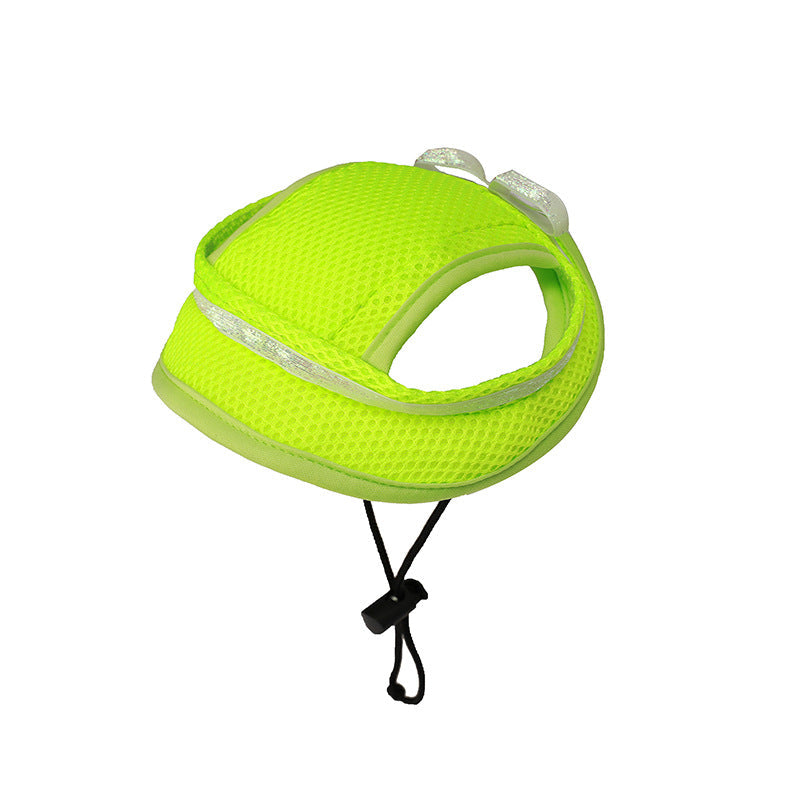 Mesh Canvas Sun Hat for Small Dogs