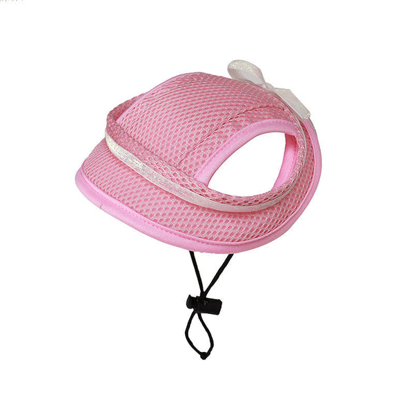 Mesh Canvas Sun Hat for Small Dogs
