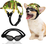 Protective Dog Helmet & Goggles Set