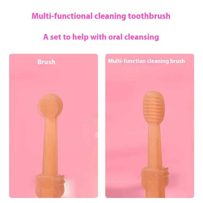 Enzymatic Pet Dental Care Kit with Soft Silicone Brushes