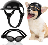 Protective Dog Helmet & Goggles Set